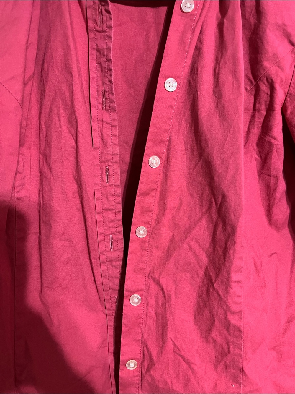 LOFT Raspberry Pink Button-Front Blazer Jacket - Picture 3 of 3